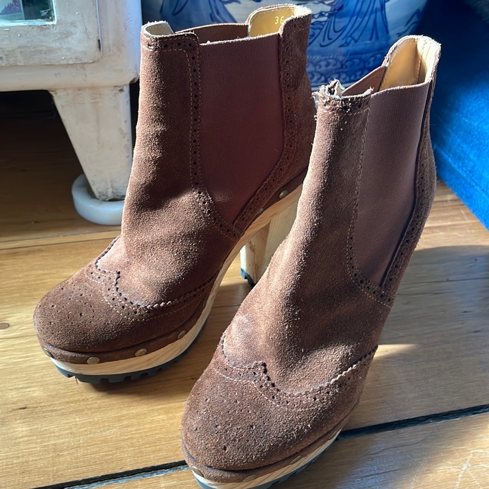 Polo Ralph Lauren suede clogs